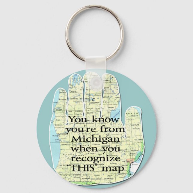 Chaveiro Cadeias-Chave do Michigan (Frente)