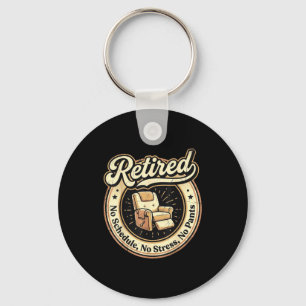 Chaveiro Cadeira de relaxamento aposentada vintage engraçad