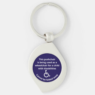 Chaveiro Cadeira de Rodas de Carrinho de Bebê Personalizada
