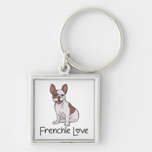 Chaveiro Cadela de Cachorro Bulldog Francês Mãe Resgate Ado