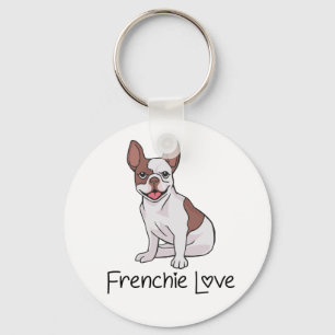 Chaveiro Cadela de Cachorro Bulldog Francês Mãe Resgate Ado