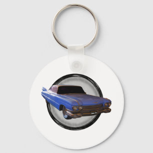 Chaveiro Cadillac 1959 azul grande da aleta