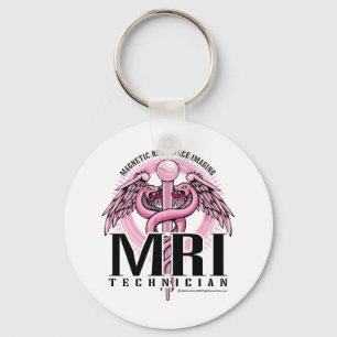 Chaveiro Caduceus cor-de-rosa de MRI