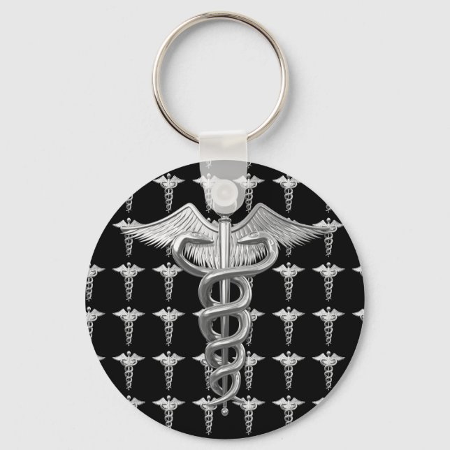 Chaveiro Caduco Médico Silver (Frente)