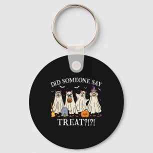 Chaveiro Cães Fantasmas De Halloween Alguém Disse Que Trata