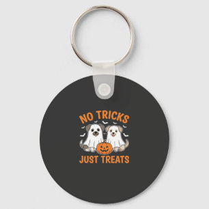 Chaveiro Cães Fantasmas de Halloween Sem Truques Apenas Pre