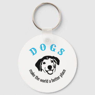 Chaveiro Cães personalizáveis fazem do mundo um lugar mel