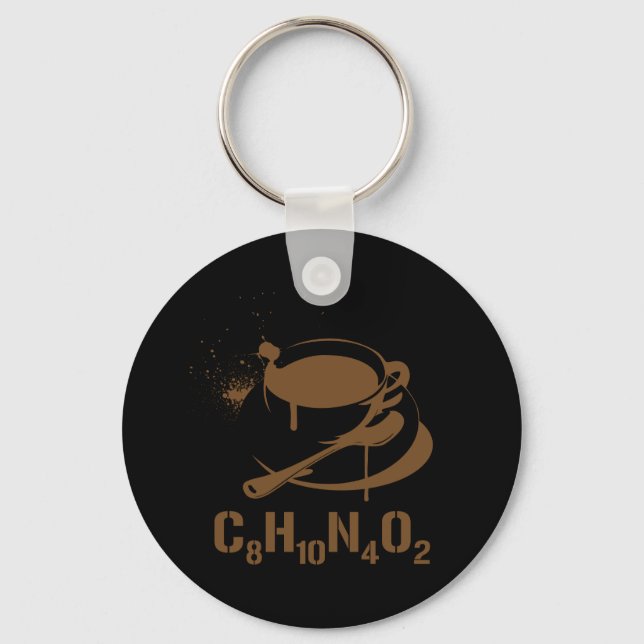 Chaveiro Café C8H10N4O2 (Frente)