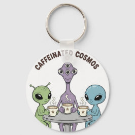 Chaveiro Café Cômico Cativante Alienígena Cativante