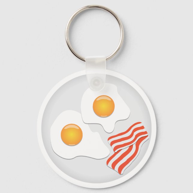 Chaveiro Café da Manhã com Ovos Fritos e Bacon (Frente)