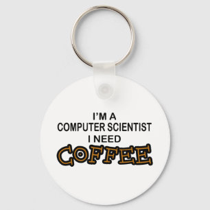 Chaveiro Café da necessidade - cientista de computador