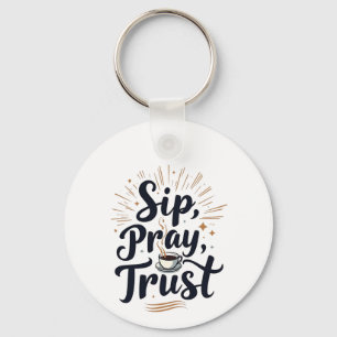 Chaveiro Café De Confiança De Sip Pray E Jesus Lover