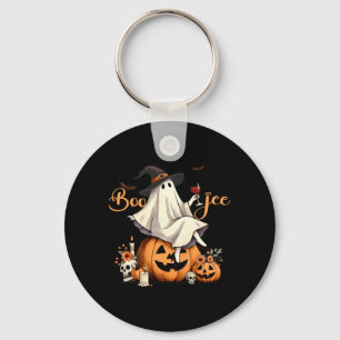 Chaveiro Café de Gelo Fantasma Boo Jee Coquette Laço de Hal