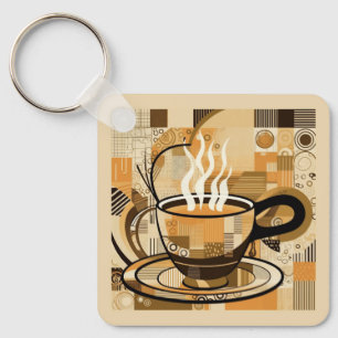Chaveiro Café de Texto Personalizado