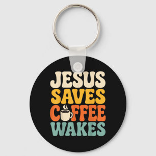 Chaveiro Café Divertido Jesus Crente Fé Cristã