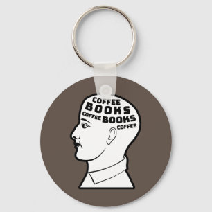 Chaveiro Café e Livros