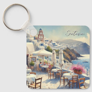 Chaveiro Café em Santorini