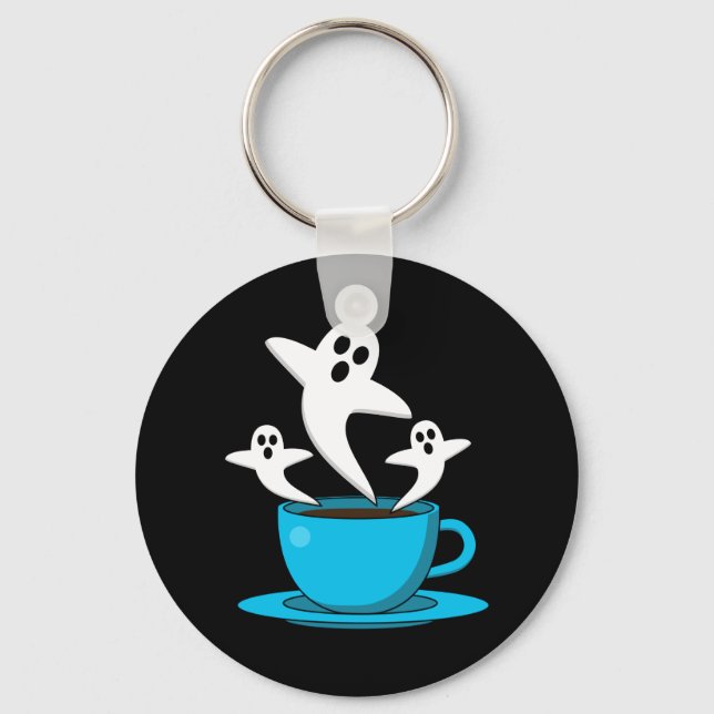Chaveiro Café fumante fantasma (Frente)