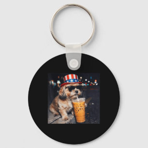 Chaveiro Café Gelado Engraçado Shih Tzu Meme Urbano Geração