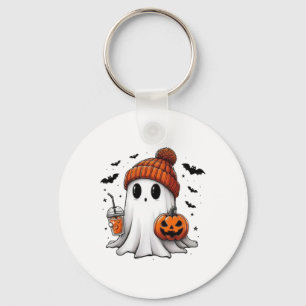 Chaveiro Café Ghost Ghost Bebendo Bonito Café Halloween Caf