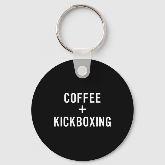 Chaveiro Café + Kickboxing Para Kickboxer (Frente)