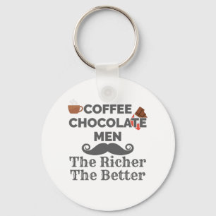 Chaveiro Café Lover Chocolate Homens Mais Ricos