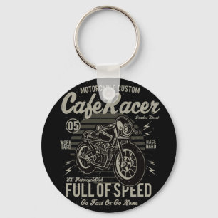 Chaveiro Café Racer Work Race Duro Duro Ir Rápido ou Ir p