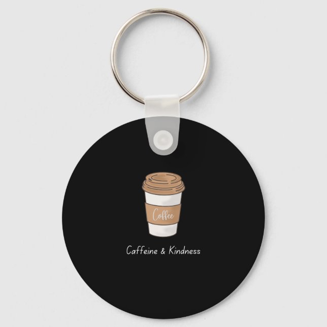 Chaveiro Cafeína e gentileza (Frente)