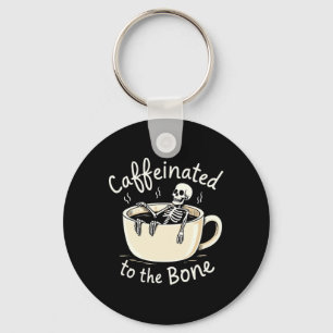 Chaveiro Cafeinado Para O Bon Funny Skeleton Coffee Lover