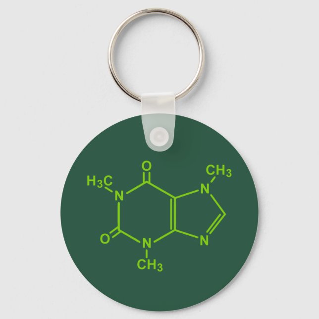 Chaveiro Caffeine Molecule (Frente)