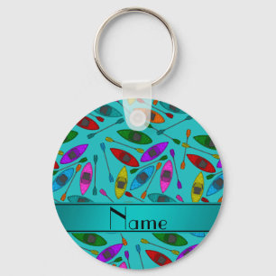Chaveiro Caiaque conhecidos personalizados do arco-íris de