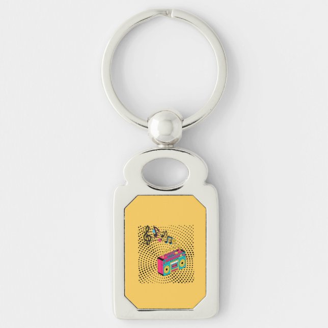 Chaveiro Caixa de expansão de áudio retroativa. (Frente)