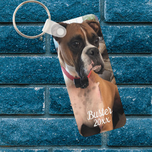 Chaveiro Caixa de Foto Boxer Personalizada com Tipografia B