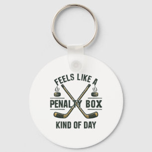 Chaveiro Caixa de Penalidade de Design Vintage Humor Dia de