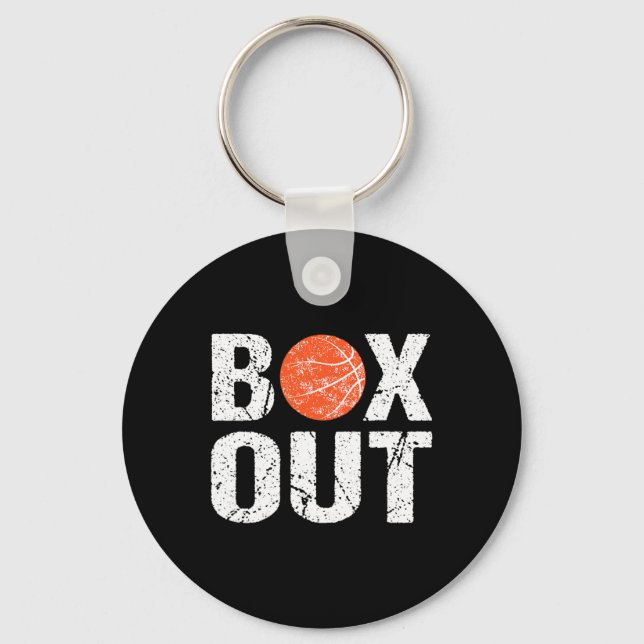 Chaveiro Caixa de treinador de basquetebol dizendo oferta n (Frente)
