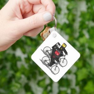Chaveiro Caixas de Reciclar de Ciclismo