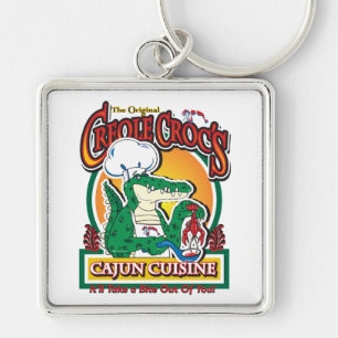 Chaveiro Cajun Creole Mardi Gras Crocodilo