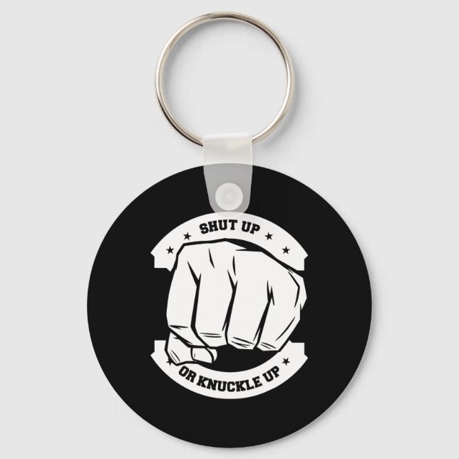 Chaveiro Cala-Te Ou Arranca-Te - Bare Knuckle Boxing (Frente)