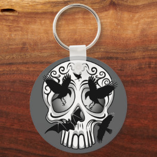 Chaveiro Calaveras Decorativas do Halloween