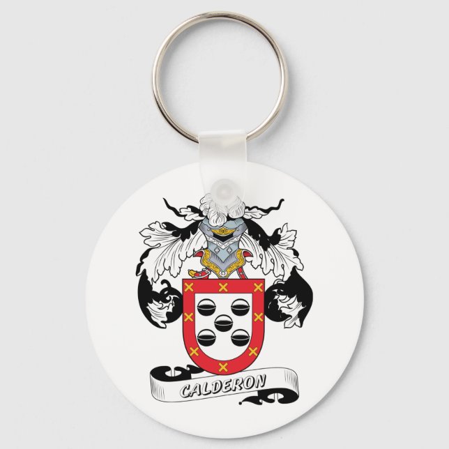 Chaveiro Calderon Family Crest (Frente)