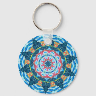 Chaveiro Caleidoscópio da estrela azul