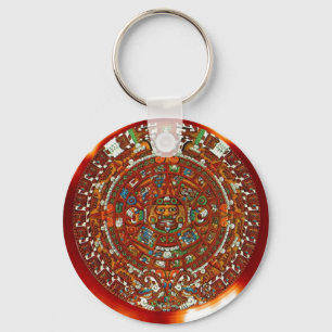Chaveiro calendário do asteca do maya