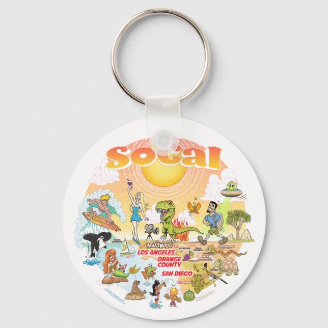 Chaveiro California Beach Life (Frente)