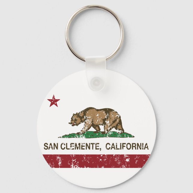 Chaveiro California State Flag San Clemente (Frente)