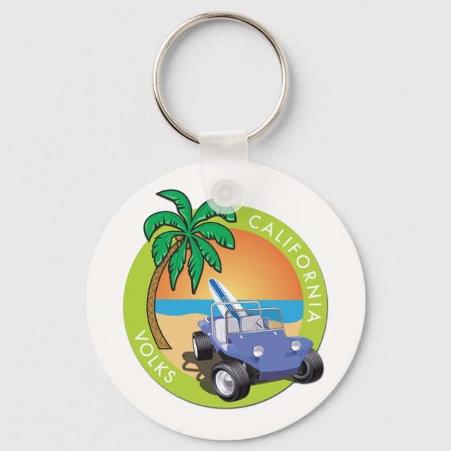 Chaveiro California Volks Dune Buggy com Palms (Frente)