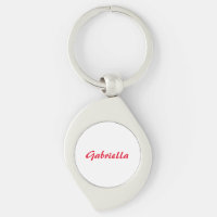 Caligrafia Elegante Red White Plain Nome Simples