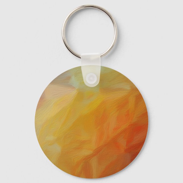Chaveiro Calor Abstrato: Mosaico Impressionista (Frente)
