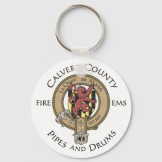 Chaveiro Calvert County Pipes e Drums Key Chain