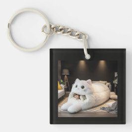 Chaveiro Cama de gato fofa – Personalizada