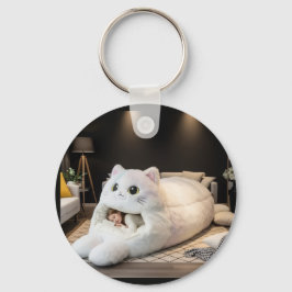 Chaveiro Cama de gato fofa – Personalizada
